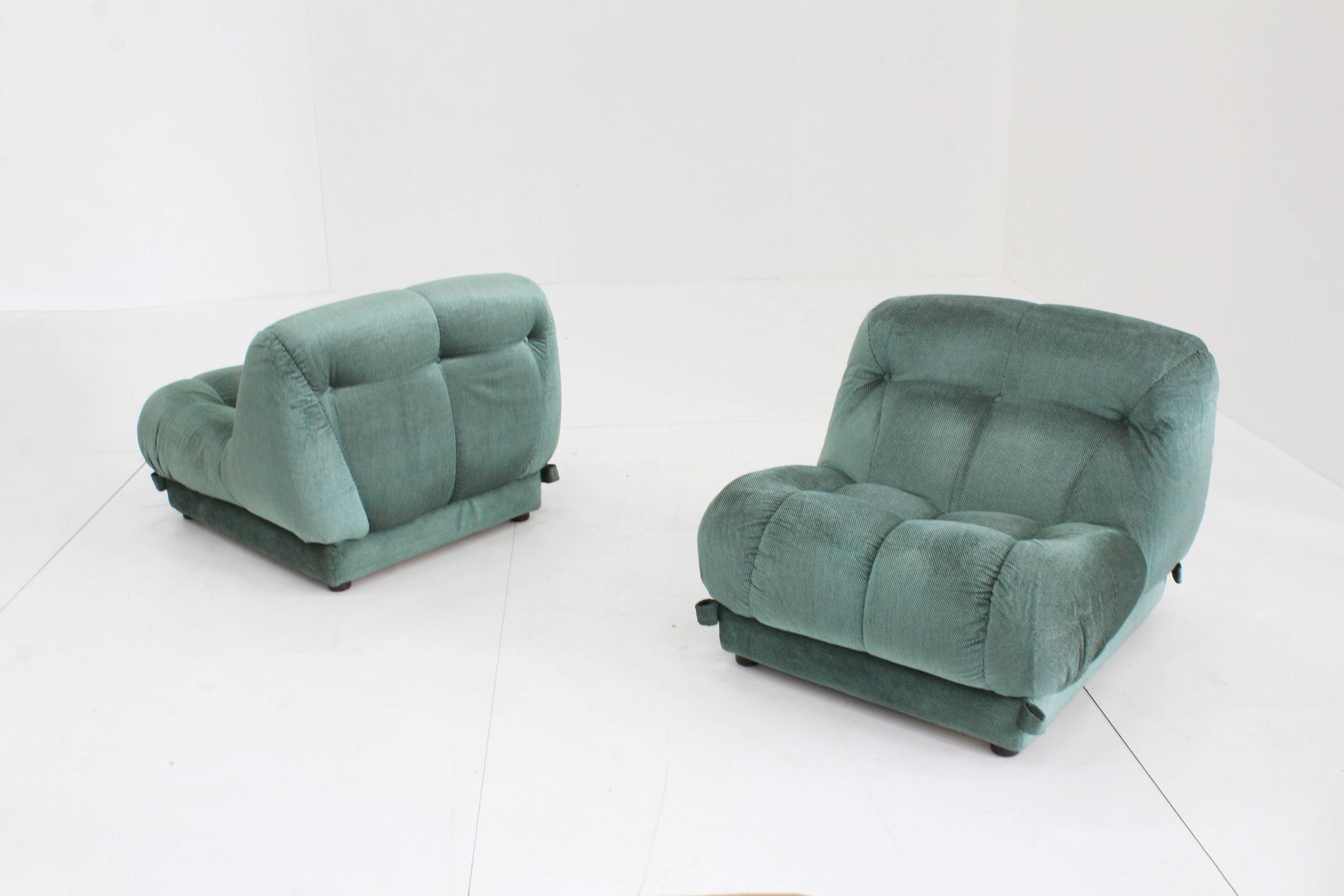 Set Mimo padova Nuvolone lounge chairs- Rino Maturi , Italy 1970s