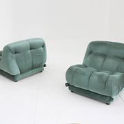 Set Mimo padova Nuvolone lounge chairs- Rino Maturi , Italy 1970s