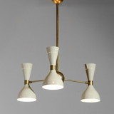 Moonlight Chandelier White 3 Arms