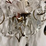 Florentine Tole Crystal Sconces Set of 2 1950’s