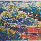 Pierre Lacroux (1909-1993) Gouache - 24 x 32 cm -landscape and character - 1978