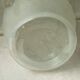 Frosted glass vase with diamond pattern Art Deco