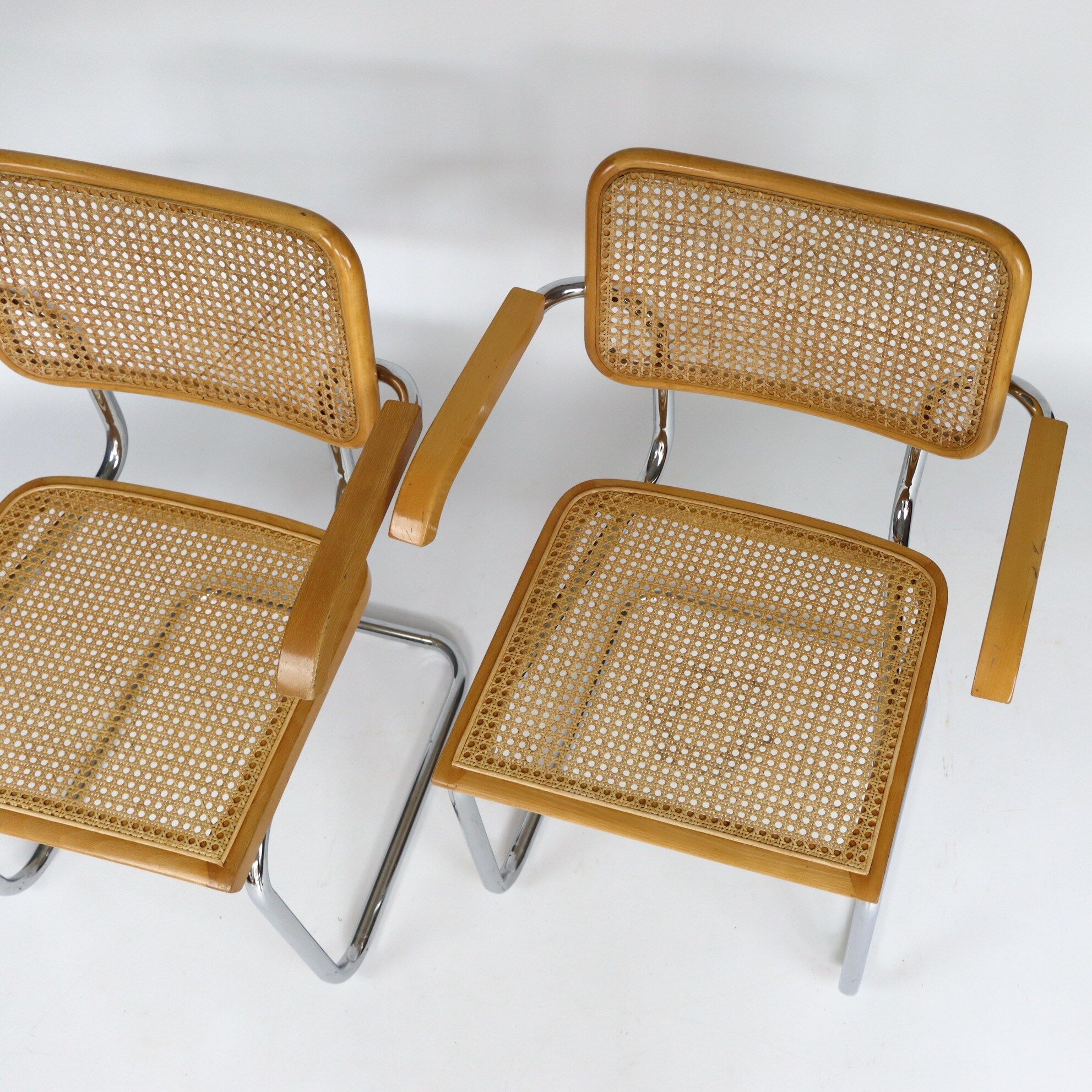Pair of chairs Marcel Breuer B64 Cesca