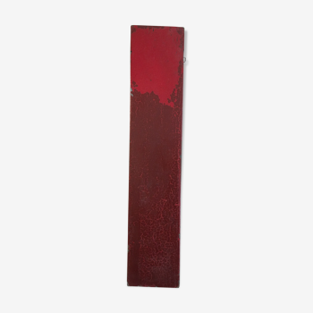 Red sign letter i in zinc old metal 30 cm