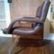 Deux fauteuils cuir et chrome 1970