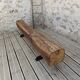 Brutalist oak bench