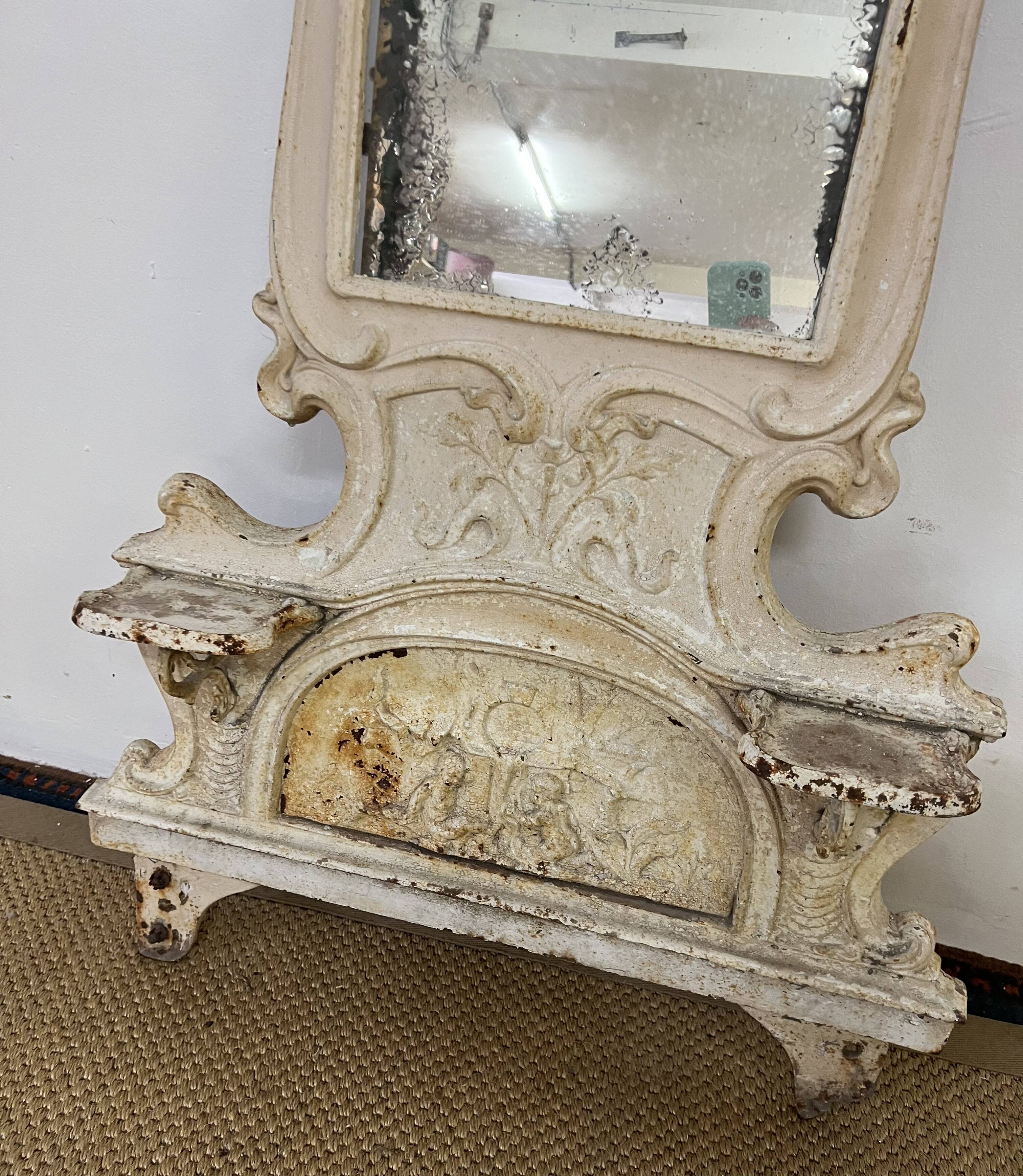 Art Nouveau metro fountain mirror