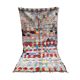 COLORED BOUCHEROUITE FABRIC RUG 118x226cm