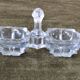 Antique Vintage Glass Salt and Pepper Shakers