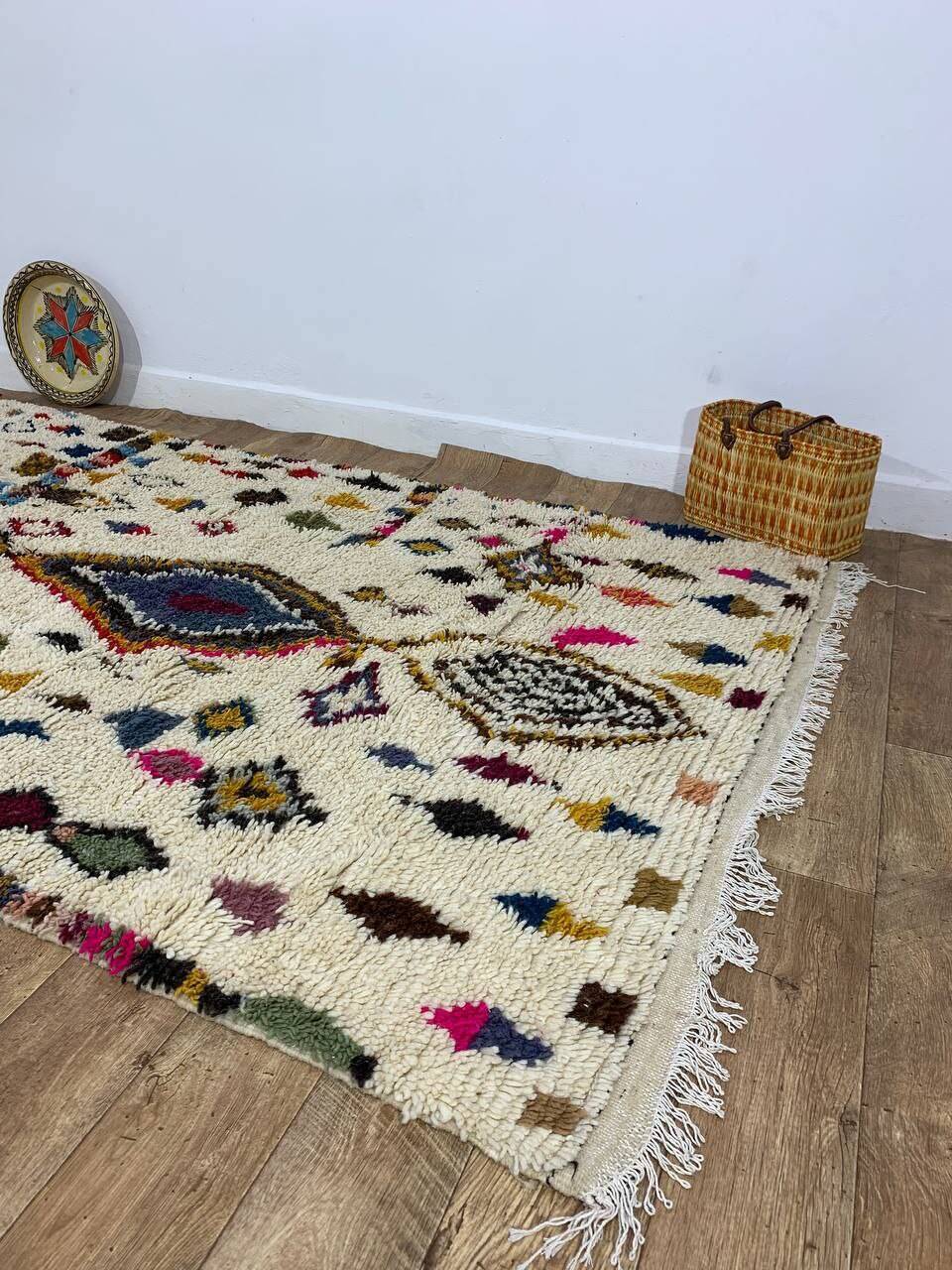 Handmade Moroccan Berber rug 245 x 154 cm