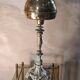 lamp, modernism, bronze, brass, metal, art nouveau 47x15 elec ok