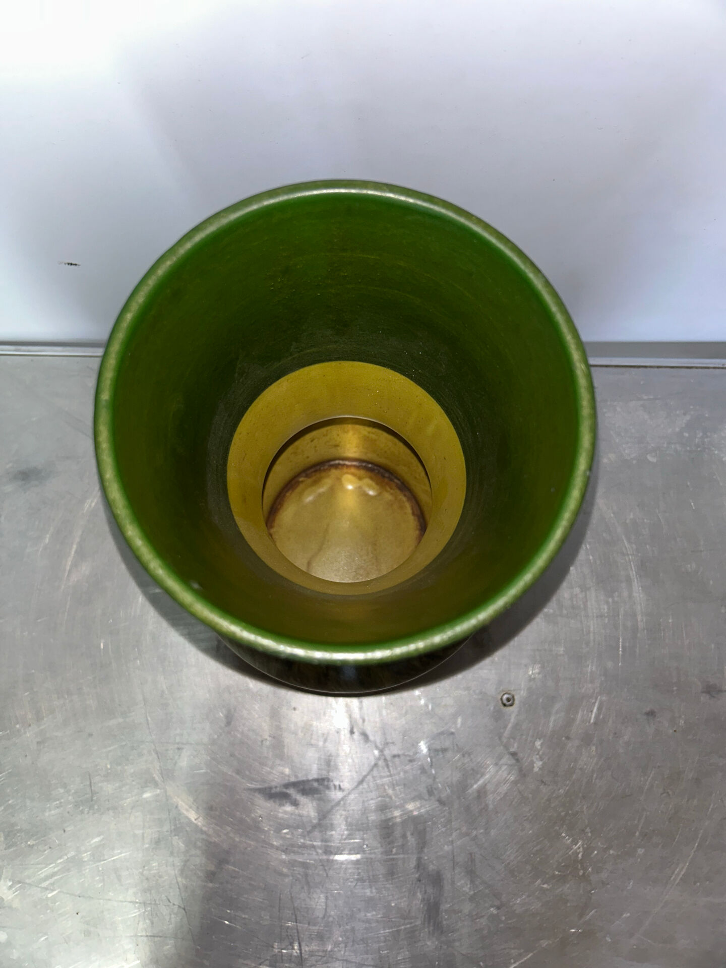 Hand-painted Saint Clement ceramic vase