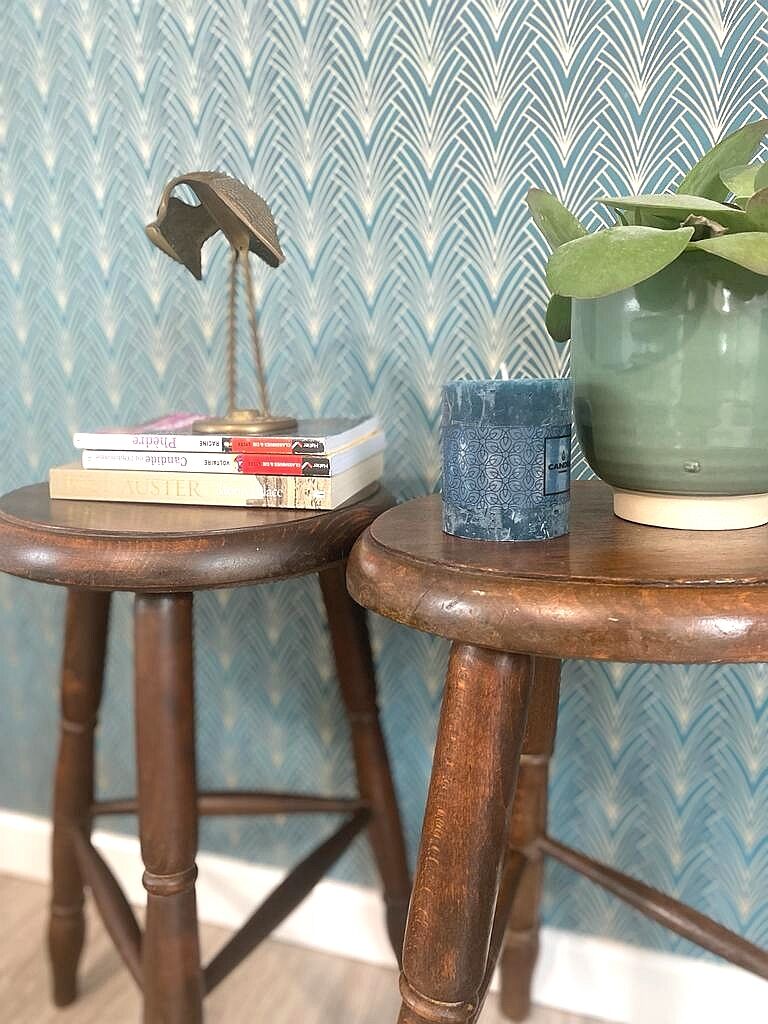 Pair of tripod stools