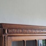 Antique Parisian glass cabinet - bonnet-maker type