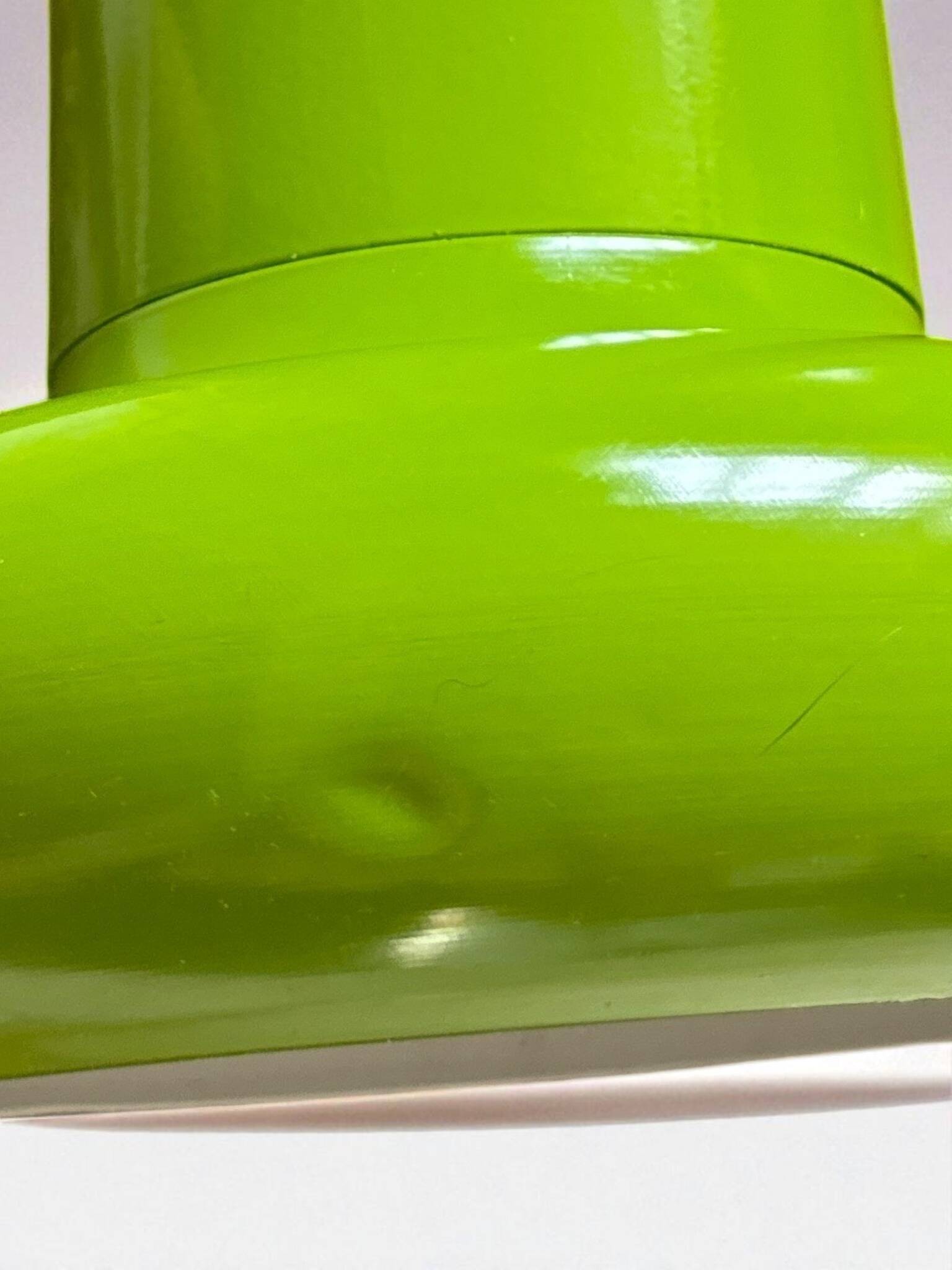 Vintage Lita 6062 Pendant Light – Space Age Design in Lime Green – 1970s