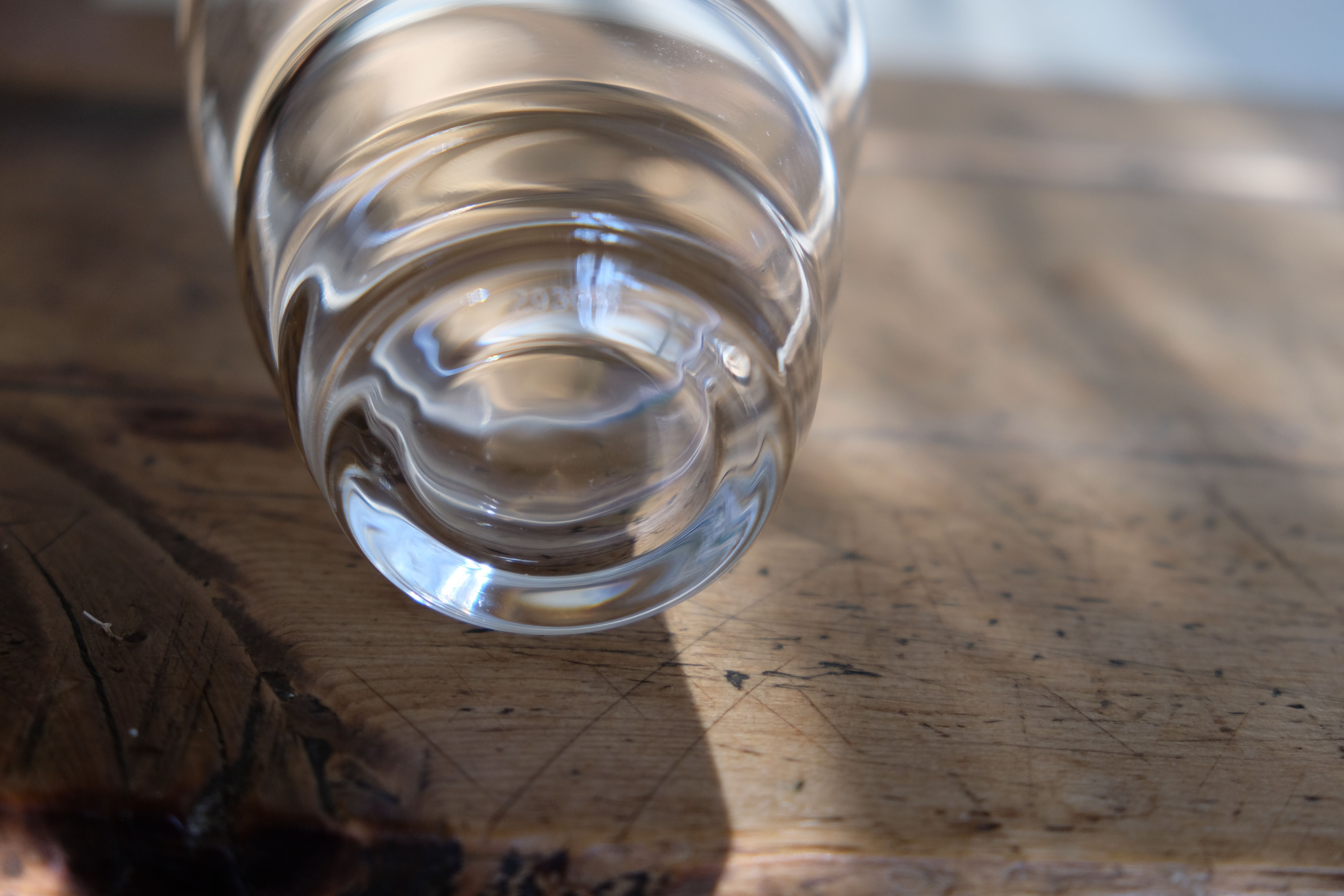 Ensemble de 12 verres à eau gobelets anciens soufflés bouche