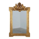 French rococo style richly sculpted gilted oak mirror, 19th century