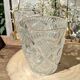 Vintage glass ice buckets or ice cubes made of thick glass