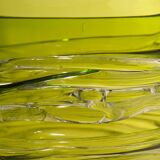 'Tamtam Honey' vase in crystal and green glass - Sem Schanzer (as l'Anverre