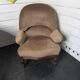 Fauteuil crapaud en acajou style Louis Philippe