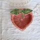 Small vintage colorful rattan fruit-shaped basket