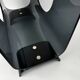 Vintage 1970s smoked plexiglass magazine rack, minimalist design.
