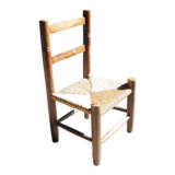 Old children's straw chair