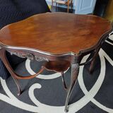 English style flamed mahogany side table