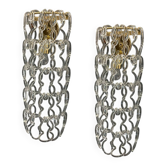 Grandes appliques en verre de Murano, lot de 2, années 1980