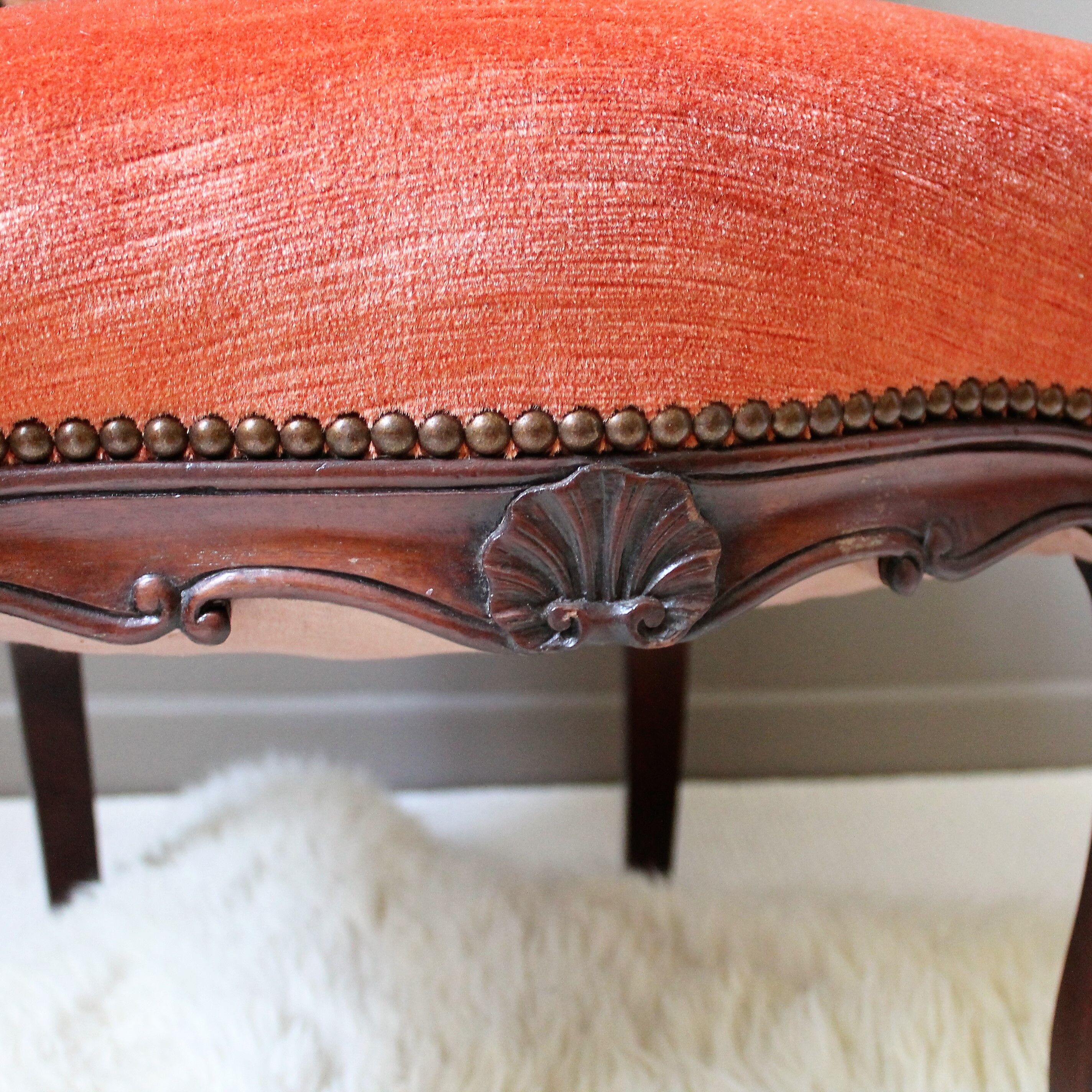 Louis XV style chair rockuro blazed velvet