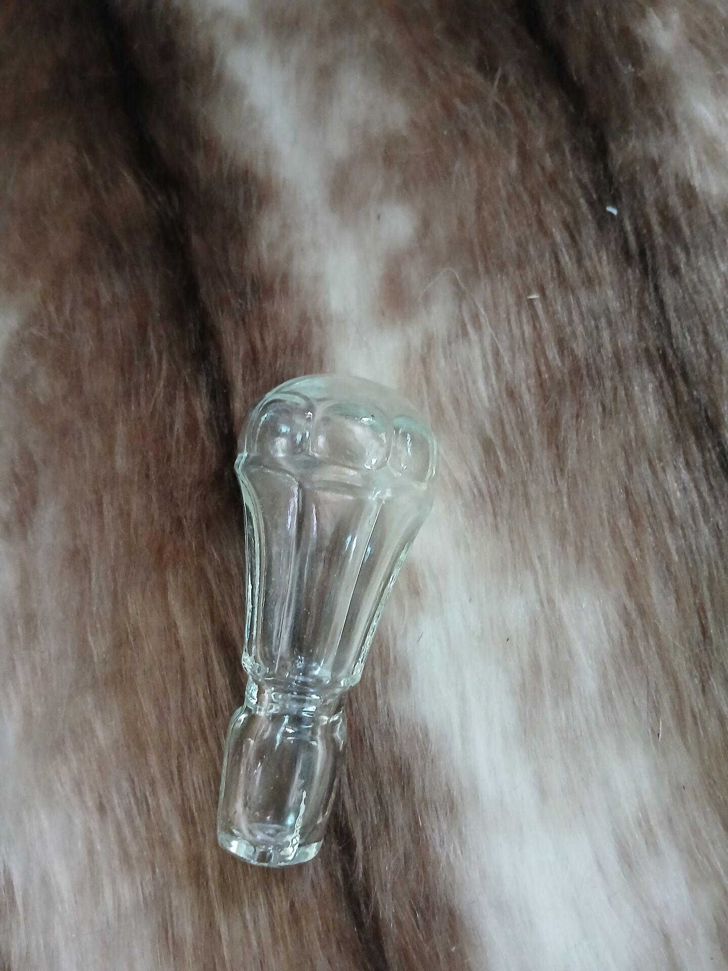 Antique glass carafe