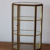 Brass jewelry showcase box