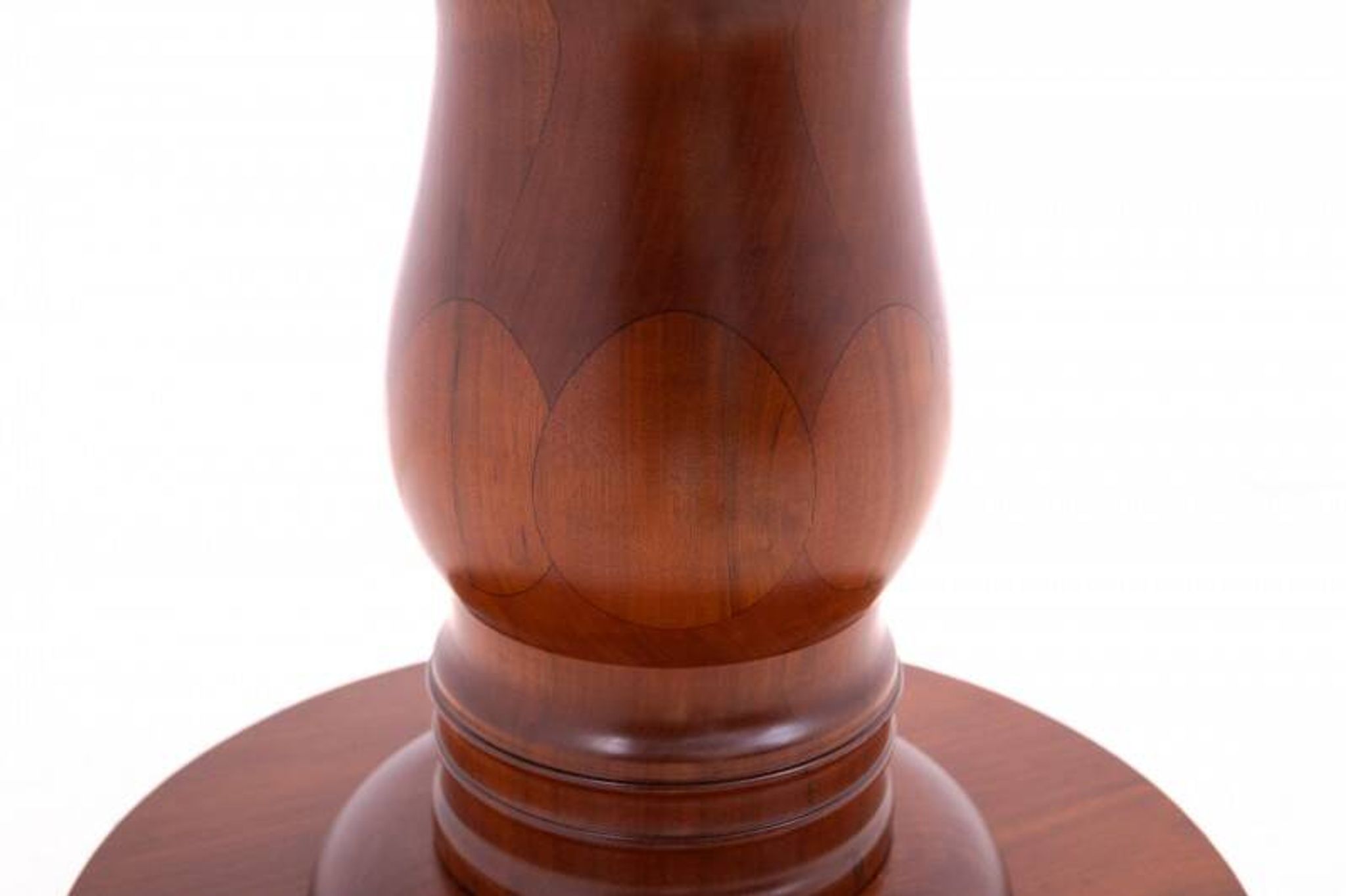 Antique round-top table from Northern Europe, around 1900. After renovation.