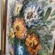 Old oil painting / Bouquet of flowers