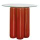 Ceramic pedestal table - TERRACOTTA