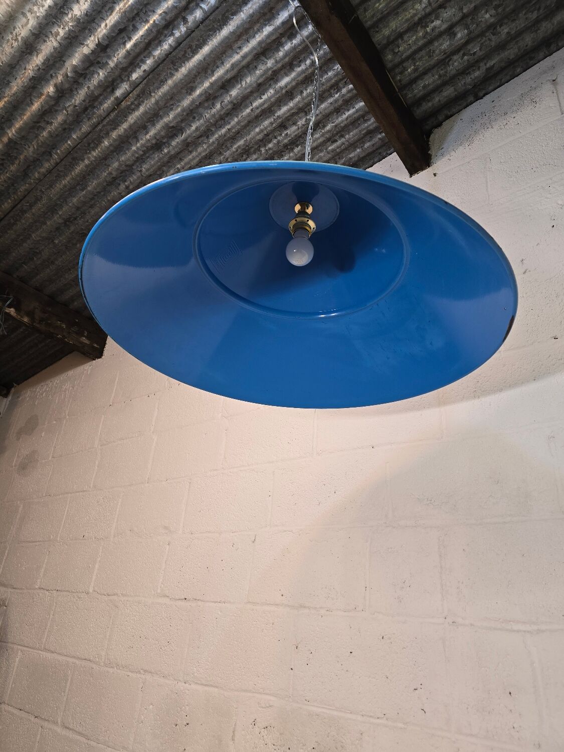 Industrial pendant light, 1950, Bekaert, Germany