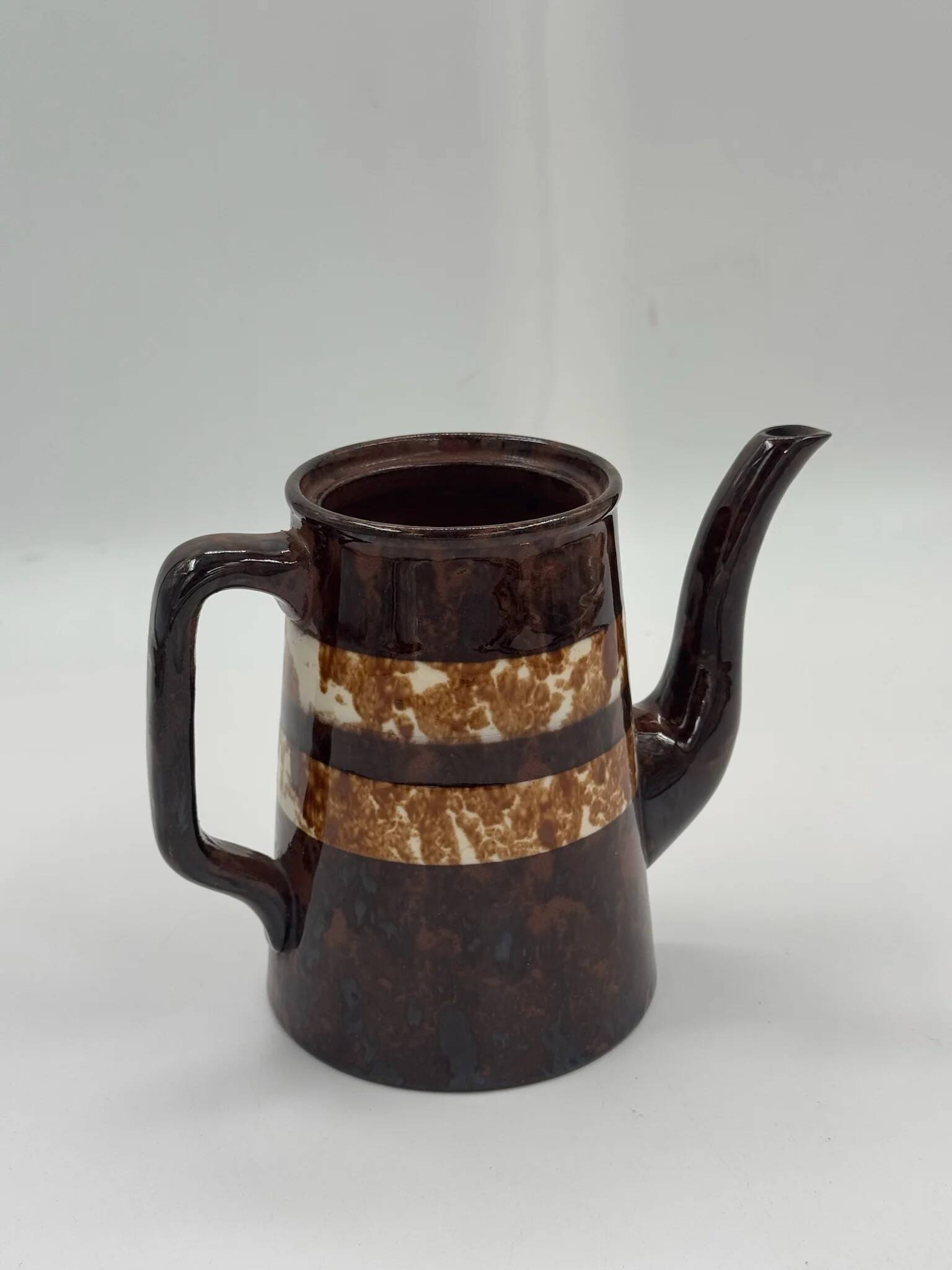 Cafetière en céramique style campagne française vintage