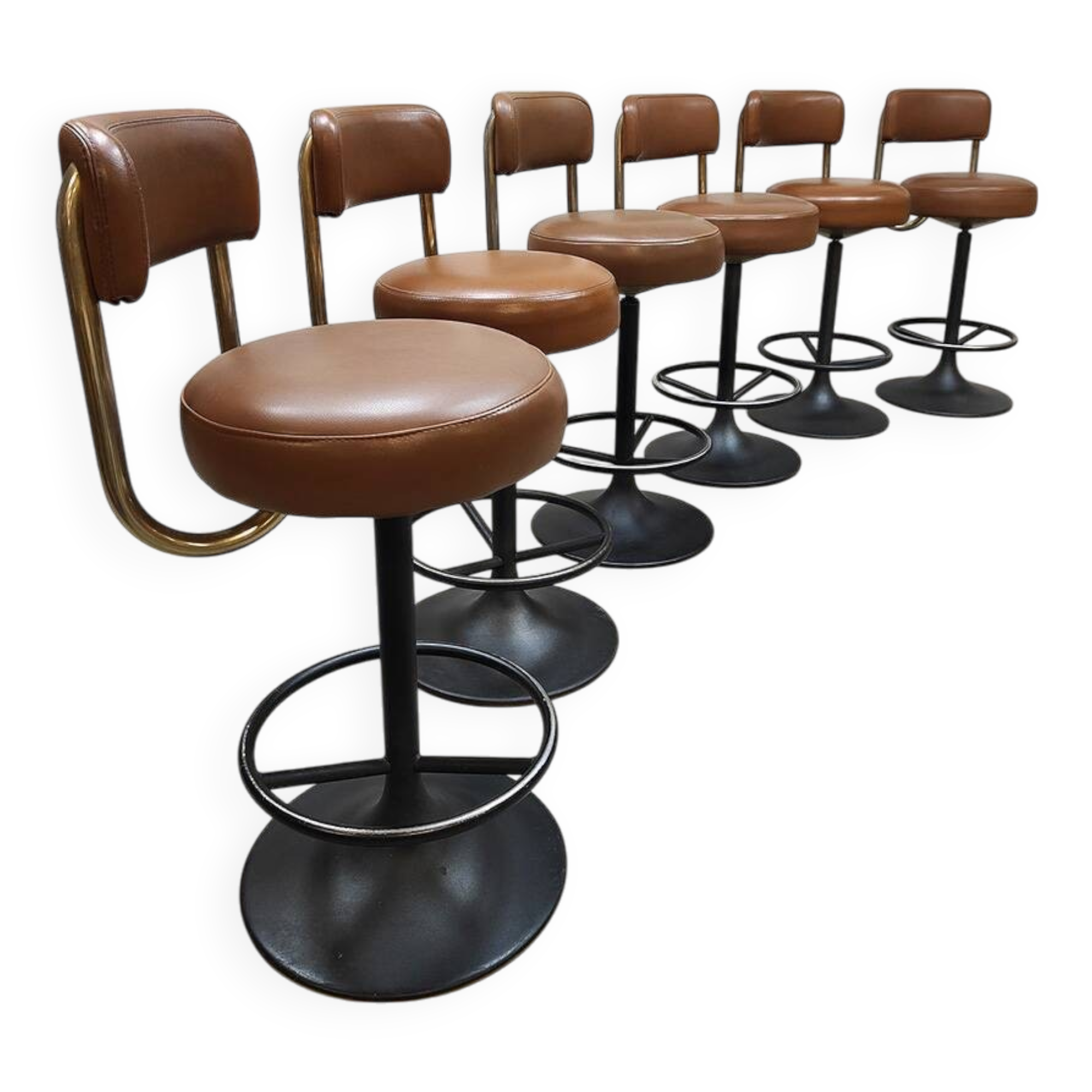 Vintage bar stools by Swedish designer Borje Johanson