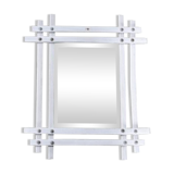 Early twentieth wooden beveled mirror  29x35cm