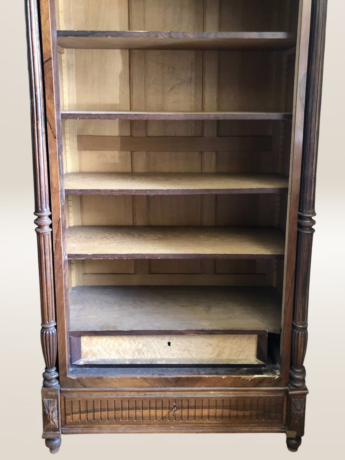 Solid wood and veneer library