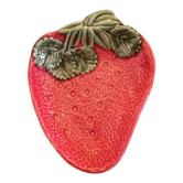 Slip cup - strawberry shape - Portuguese work - 1980s