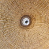 Rattan pendant light with socket