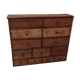 Hardware furniture wood multiple drawers old