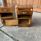 Tables de nuit italiennes Art Déco, années 1930, Set de 2