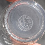 8 signed Baccarat cut crystal glasses richelieu model