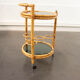 Rattan service cart