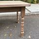 20th century extendable farmhouse dining table renovated in raw wood 225cm
