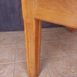 Vintage table in solid white oak