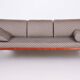 Bauhaus Sofa in Chrome and Backhausen Fabric attributed to R. Slezák, Czech, 1930s