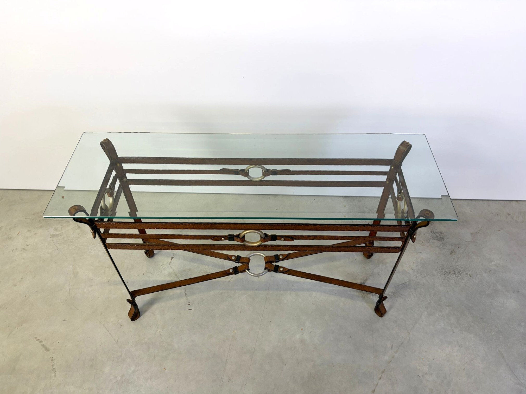 Console de style Hermès, années 1970